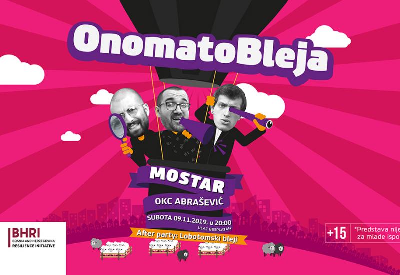 Za starije od 15: Onomatobleja Show vraća se u Mostar